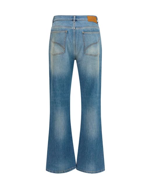 Amiri Blue Flared Jeans Slash