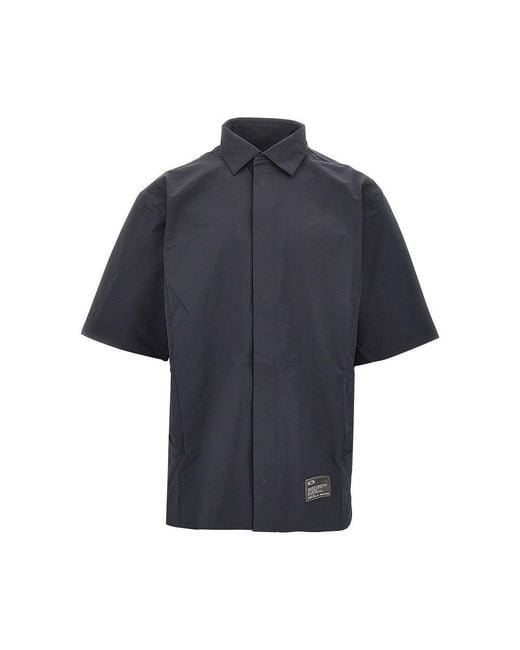 Oakley Blue 'Fgl Fuel 6.0' Seersucker Shirt for men