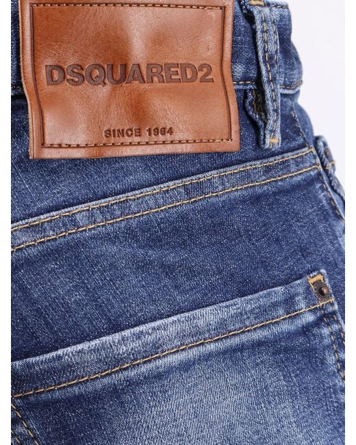 DSquared² Blue Cool Guy Stretch Cotton Jeans for men