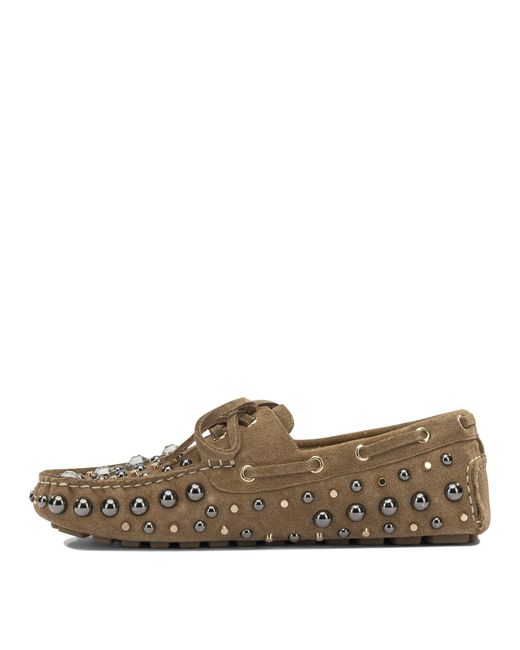Strategia Brown Leather Loafers