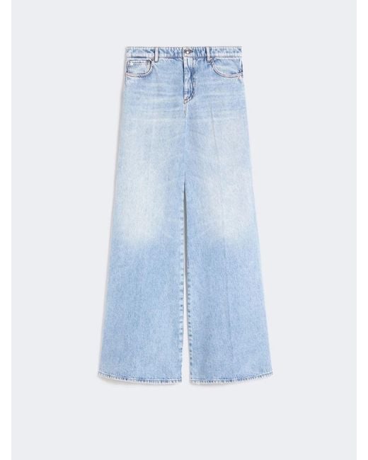 Max Mara Blue Wide Leg Jeans