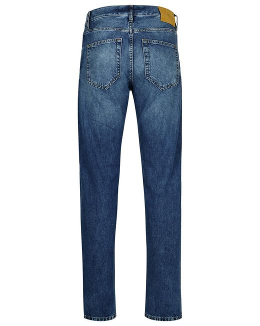Pt05 Blue Light Cotton Blend Jeans for men