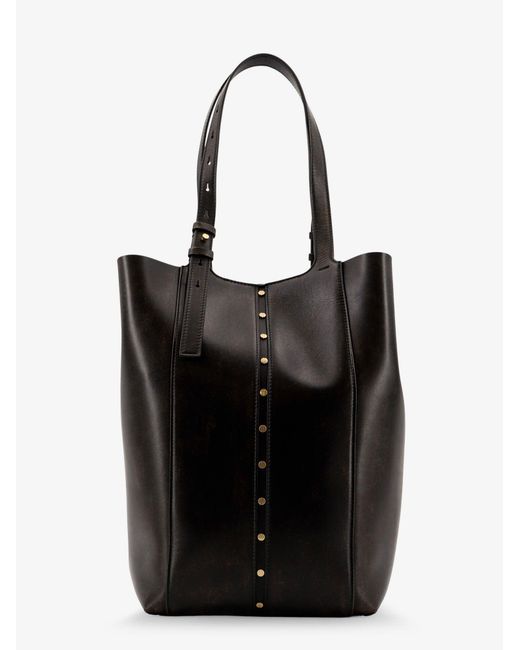 Golden Goose Deluxe Brand Black Deluxe Brand Shopping 24.7 Vintage Leather Shoulder Bag