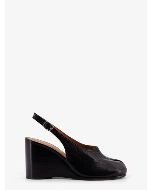 Maison Margiela Black Tabi Leather Pumps