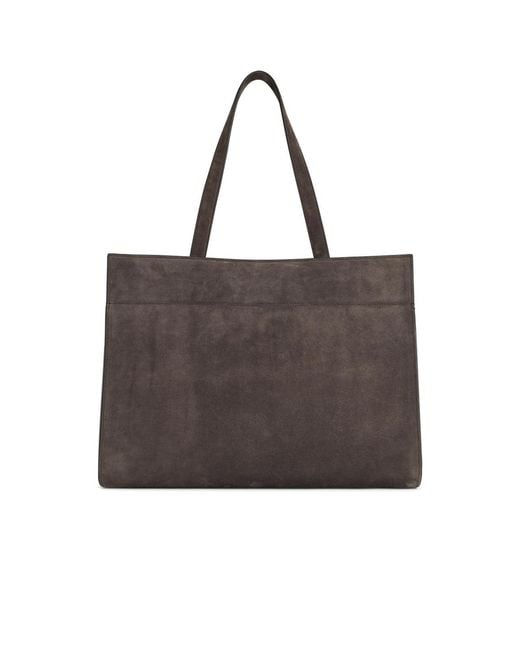 Khaite Brown 'Crosby' Suede Cocoa Bag