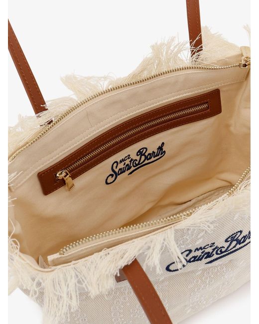 Mc2 Saint Barth Natural Shoulder Bag Canvas