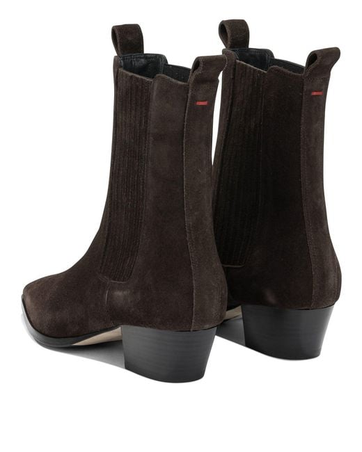 Aeyde Brown Agata Pull-On Ankle Boots