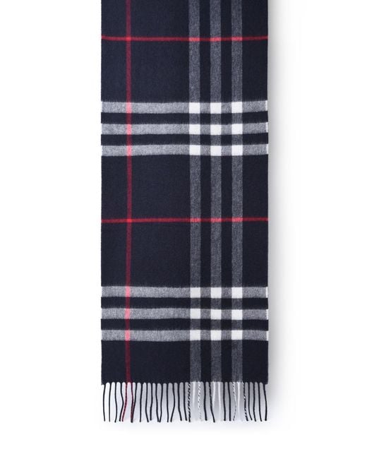 Burberry Blue Cashmere Scarf for men