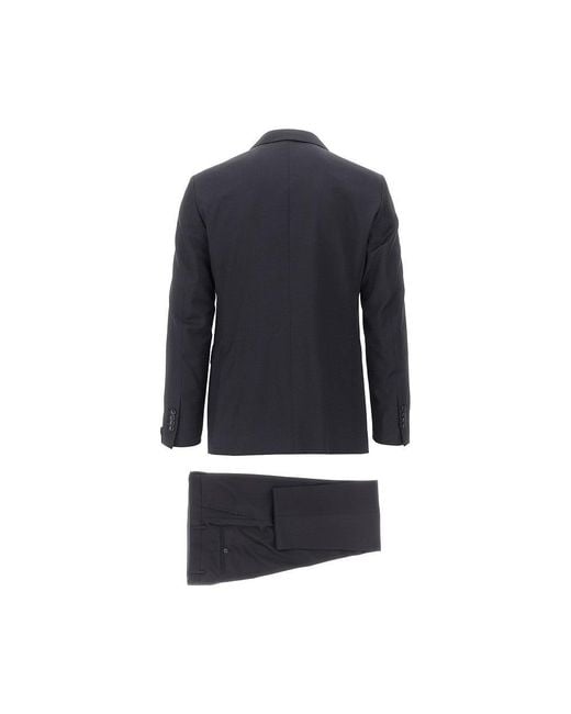 Tagliatore Blue Virgin Wool Two-Pieces Tailored Suit for men