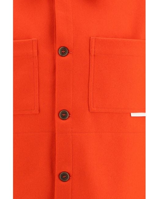 GR10K Red Replicated Short Jacket Bishop for men