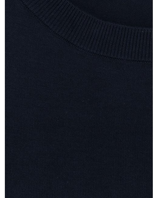 Aspesi Blue Cotton Sweater