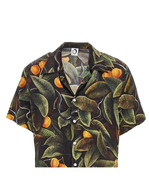 Endless Joy Green 'Snaker' Silk Shorts for men