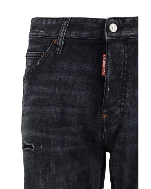 DSquared² Blue Teddy Wash Jeans for men