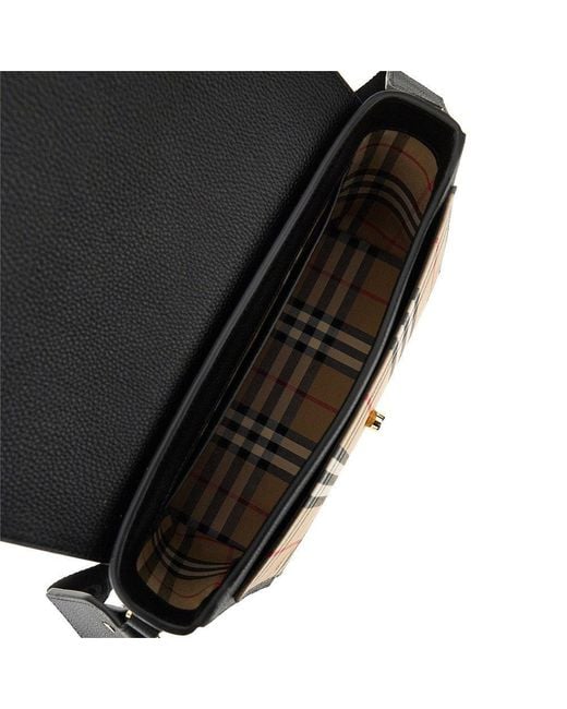 Burberry Black 'Note' Leather Shoulder Bag