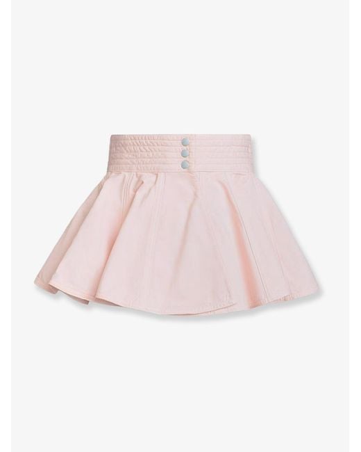 Alaïa Pink Peplum Cotton Belt