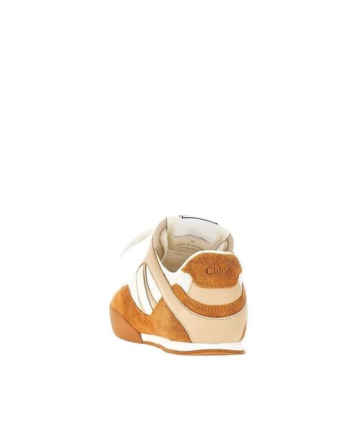Chloé Natural 'Chloé Kick' Sneakers