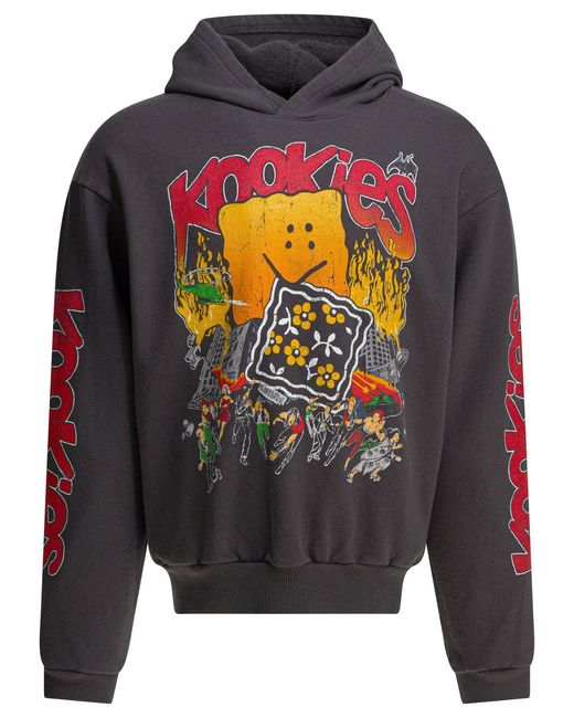 Kapital Gray Buster Peckish Rainbowy Sweatshirt for men