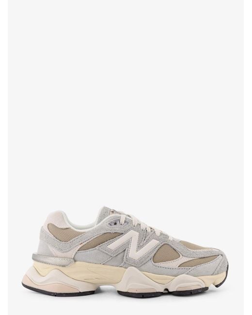 New Balance White Mesh And Suede 9060 Sneakers for men