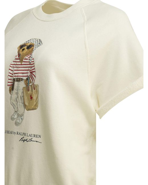 Polo Ralph Lauren White "Polo Bear" Crewneck Sweatshirt