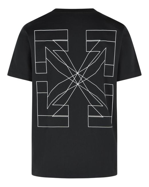 Off-White c/o Virgil Abloh Black 'Big Double Arrow' Cotton T Shirt for men