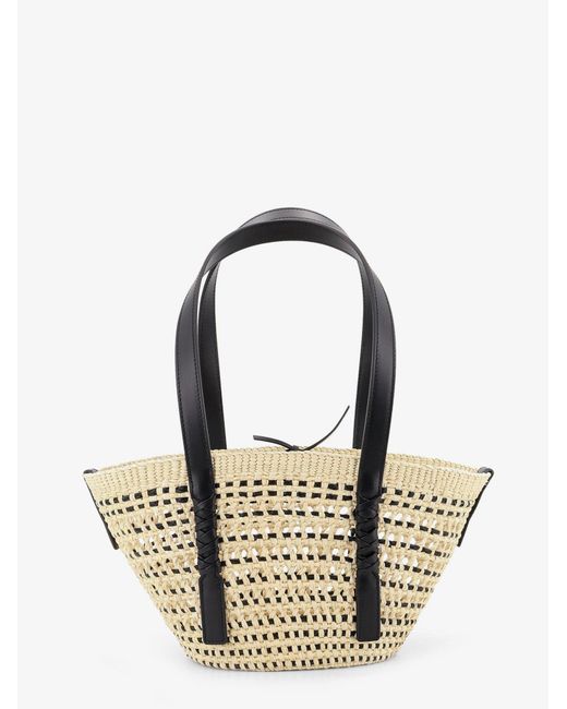 Loewe Metallic Paula's Ibiza -Braid Basket Small Iraca Palm Leaf Shoulder Bag