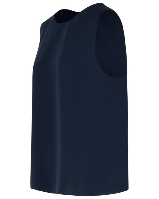 P.A.R.O.S.H. Blue Polyester Blouse