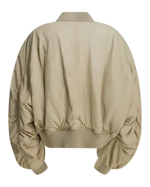 Rick Owens Natural Lamb Leather Jacket