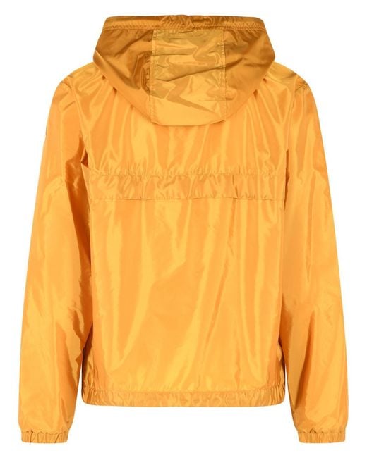 Moncler Orange 'Nidge' Polyamide Hooded Jacket for men