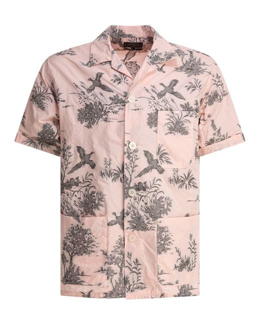 Beams Plus Beach Shirts Pink for men