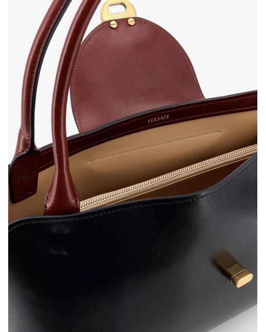 Versace Black Vivian Leather Shoulder Bag