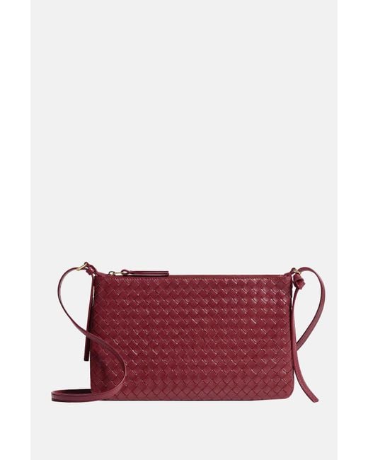 Bottega Veneta Red Gemelli Small Crossbody Bag