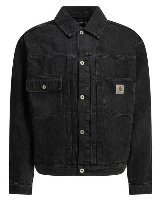 Carhartt Black "Belmar" Denim Jacket for men