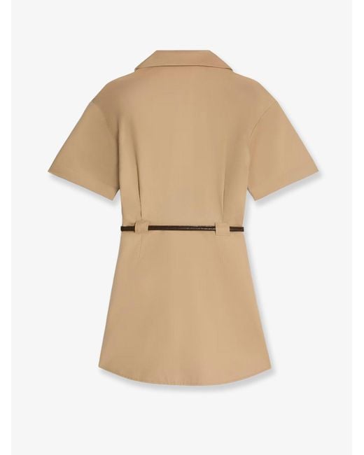 Céline Natural Cotton And Silk Dress
