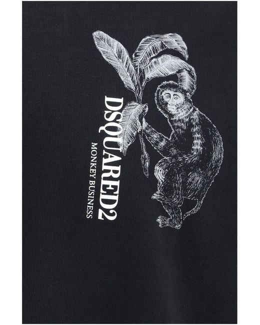 DSquared² Blue Monkey Business T-Shirt for men