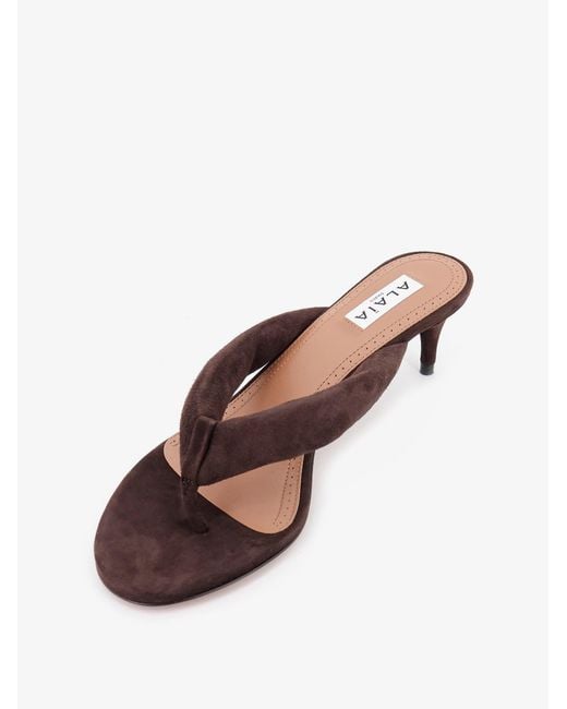 Alaïa Multicolor Suede Heeled Sandals