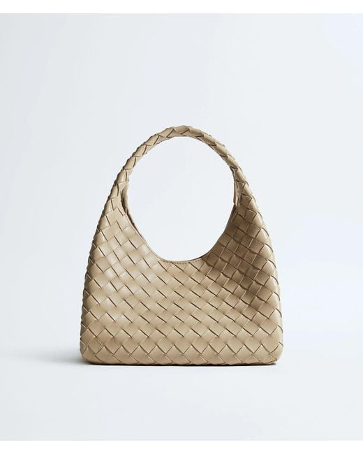 Bottega Veneta White Campana Small Shoulder Bag