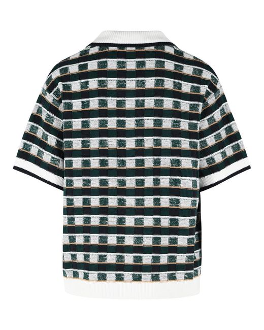 Casablanca White 'Mosaic' Cotton Shirt for men