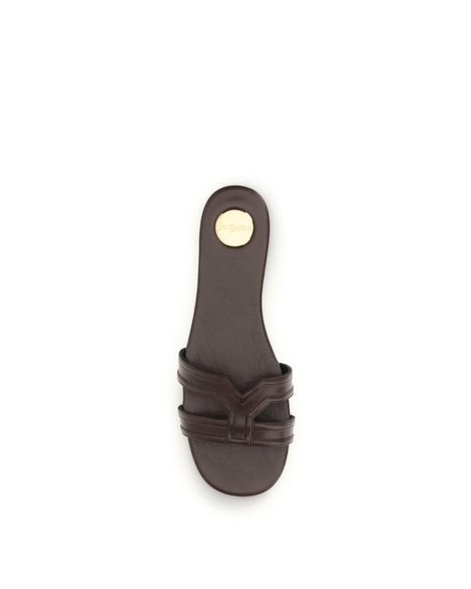 Saint Laurent White Smooth Leather Mabrouka Sandals
