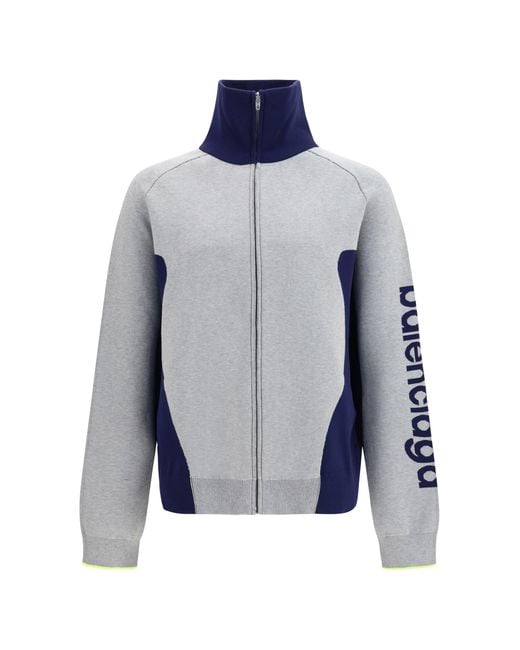 Women's Blue Zip Knit Jumper Bodys