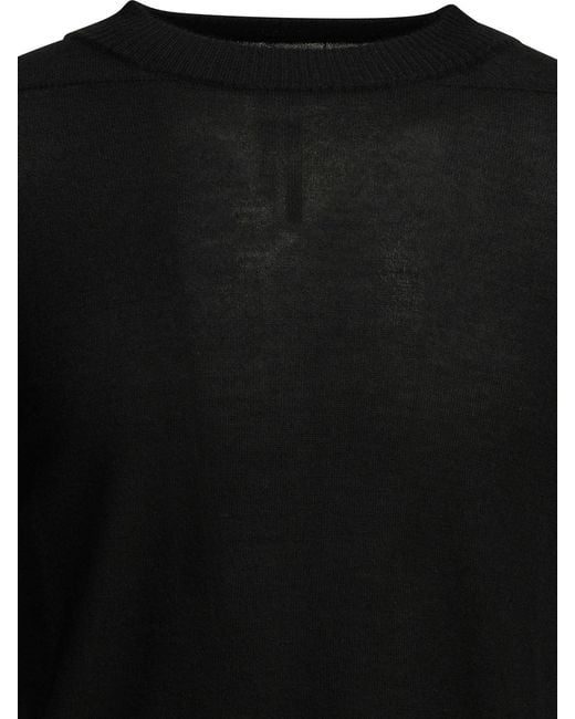 Rick Owens Black "Level" Turtleneck Sweater for men