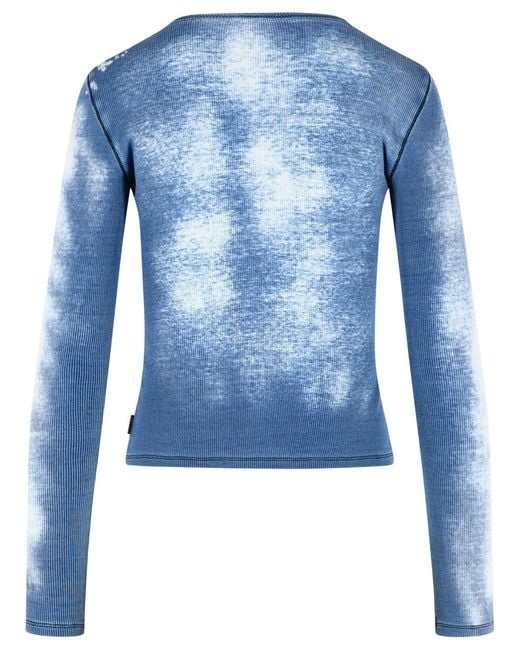 DIESEL Blue 'Gabriel' Light Stretch Cotton T-Shirt