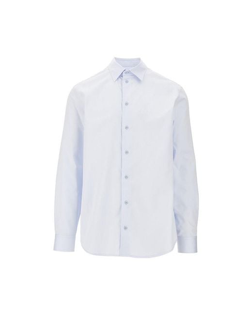 Emporio Armani White Poplin Shirt for men