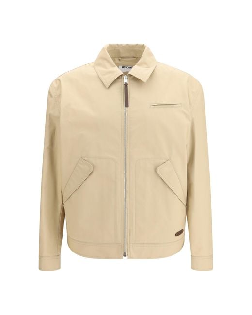 Moschino Natural Zip Closure Jacket for men