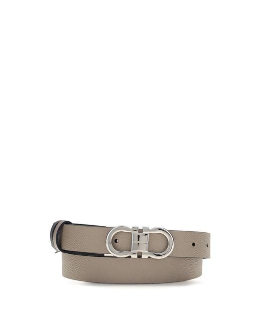 Ferragamo White Belt Calf Leather