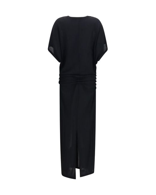 The Row Black Dress Delyra