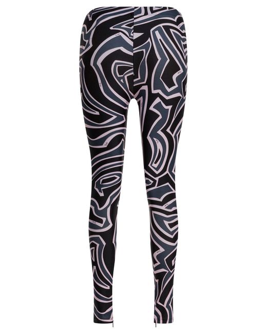 Emilio Pucci Black Leggings With Print