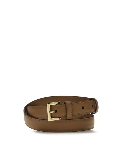 Prada Brown Leather Belt Calfskin
