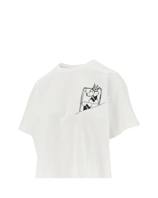 Emporio Armani White Asv 'We Love Dogs' T-Shirt