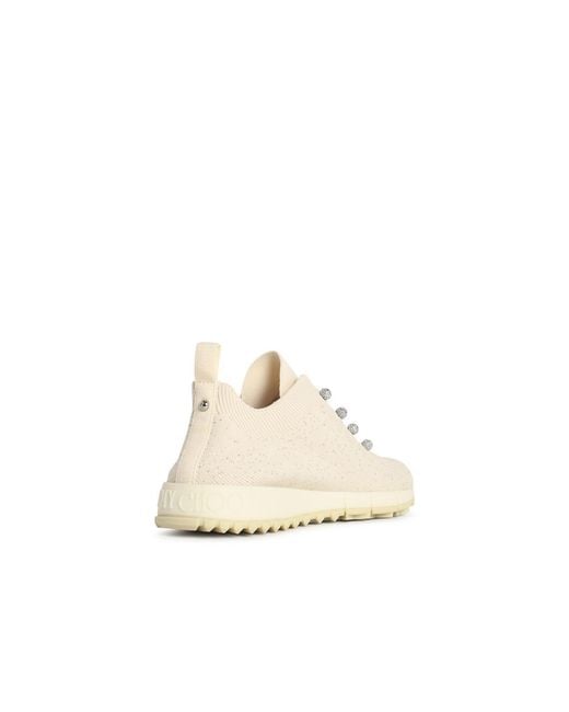 Jimmy Choo Natural 'Veles' Milk Fabric Sneakers