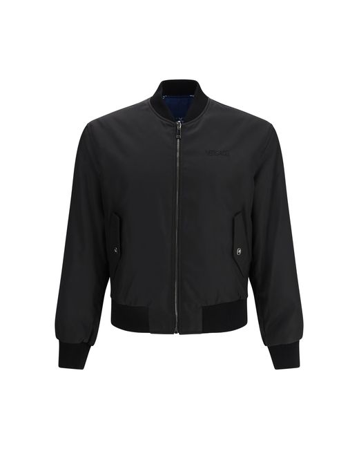 Versace Black Bomber Jackets for men